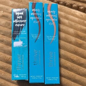 Thrive Causemetics Mascara and Eyeshadow Set in shades DR Q RIJI & BRYNN